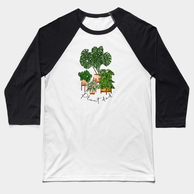 Plant dad Baseball T-Shirt by Gush Art Studio 1